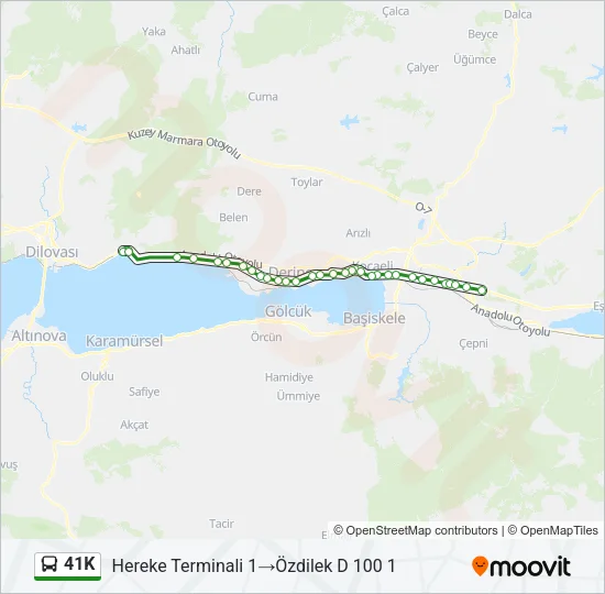41K Bus Line Map