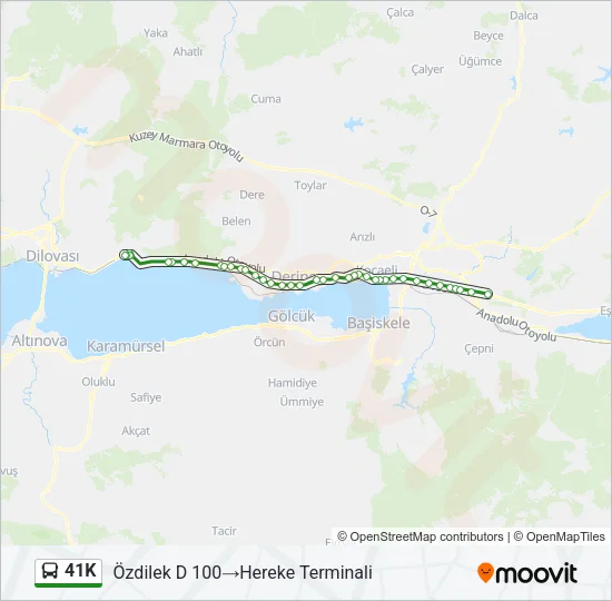 41K Bus Line Map