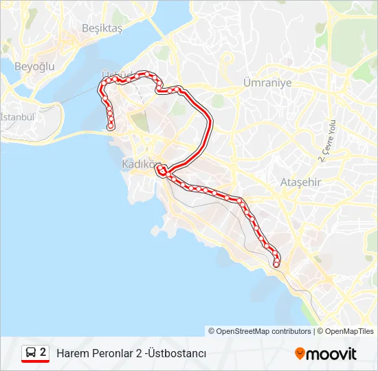 2 Bus Line Map