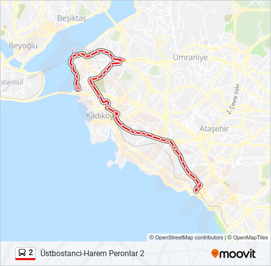 2 bus Line Map