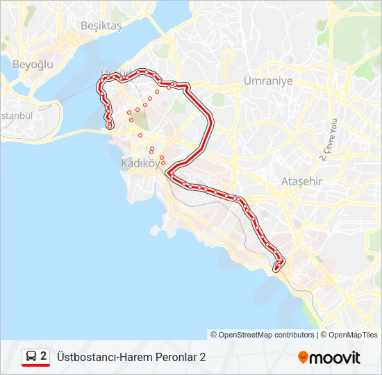 2 Bus Line Map