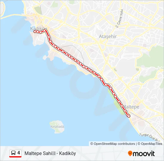 4 Bus Line Map