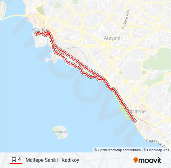 4 Bus Line Map