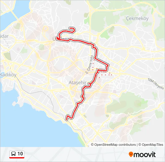 10 Bus Line Map