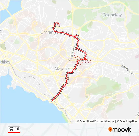 10 Bus Line Map