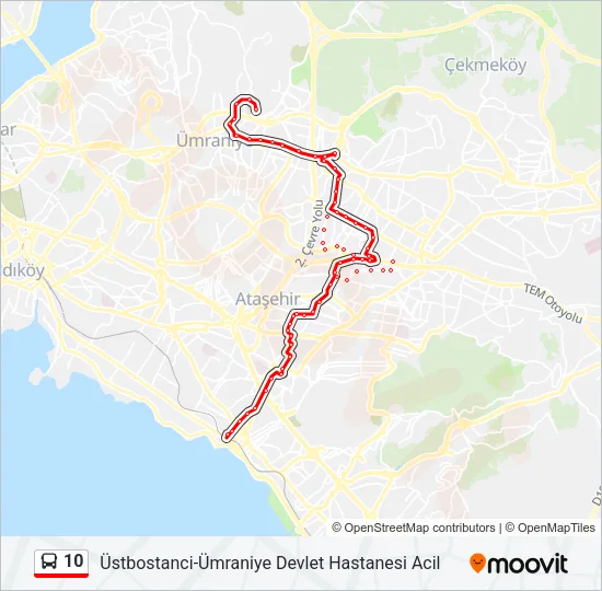 10 Bus Line Map