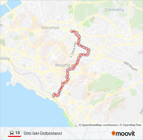 10 Bus Line Map