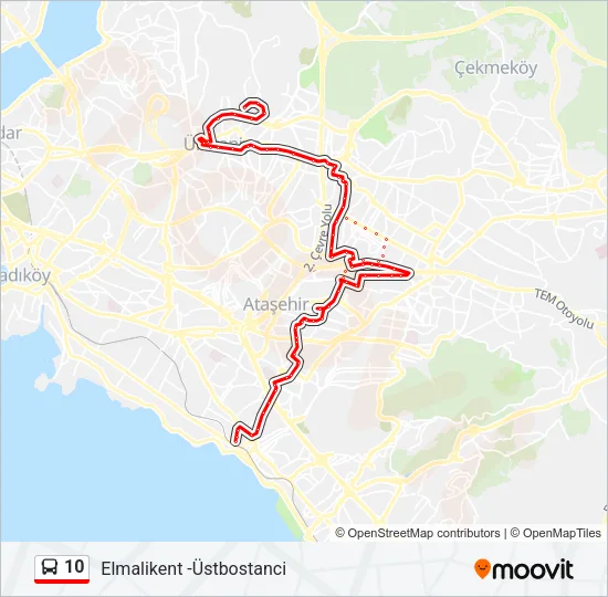 10 Bus Line Map