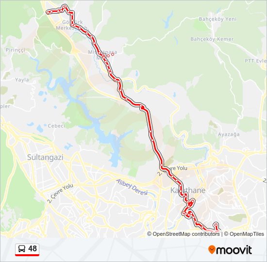 48 bus Line Map