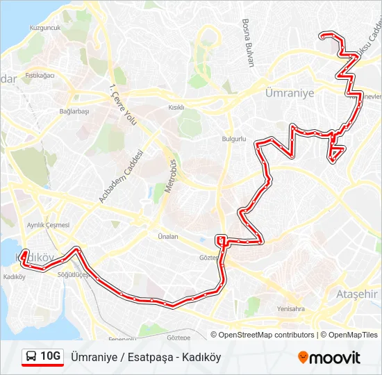10G Bus Line Map