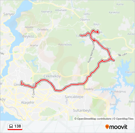 138 Bus Line Map