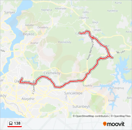 138 Bus Line Map