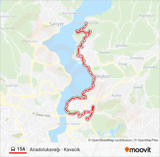 15A Bus Line Map