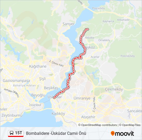 15T bus Line Map