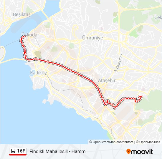 16F Bus Line Map