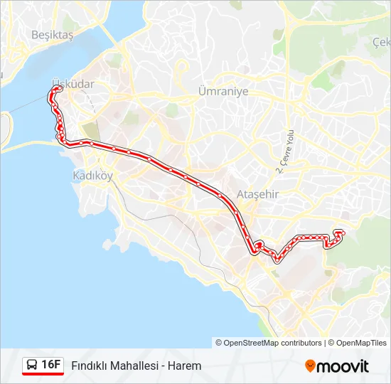 16F Bus Line Map