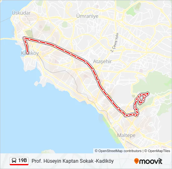 19B Bus Line Map