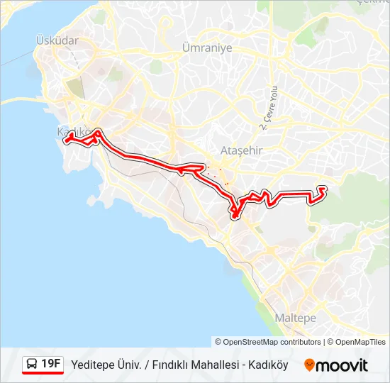 19F Bus Line Map