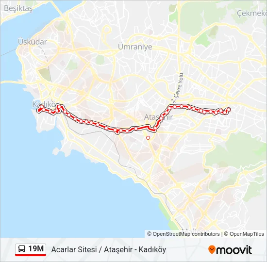 19M Bus Line Map