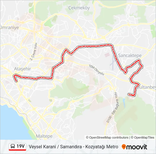 19V Bus Line Map