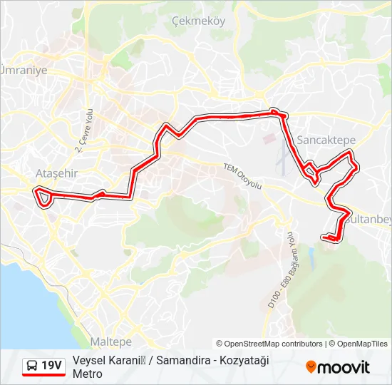 19V Bus Line Map