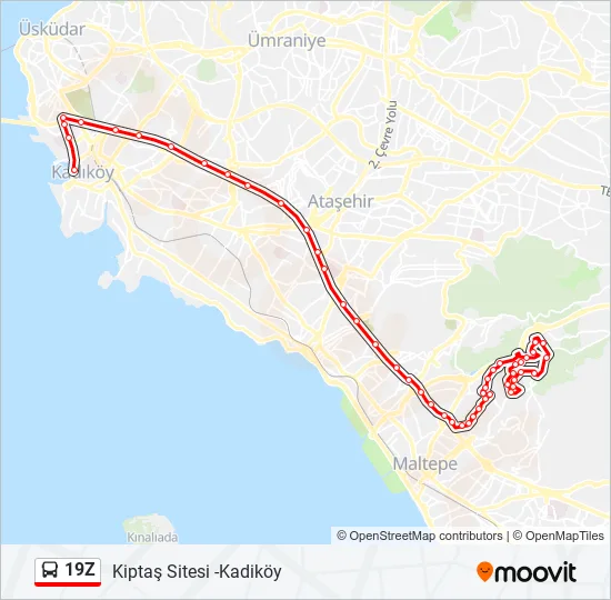 19Z Bus Line Map