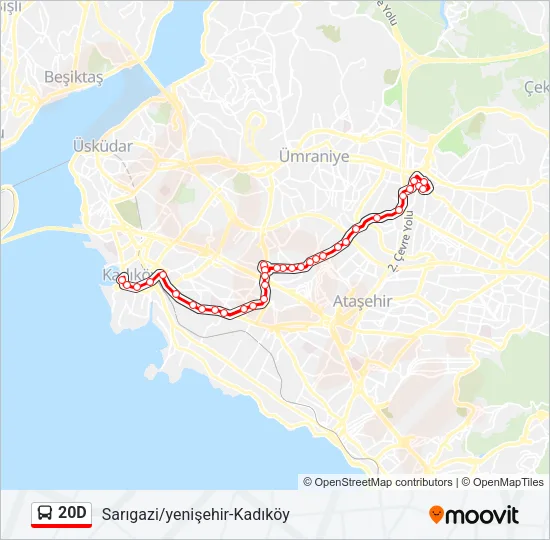 20D Bus Line Map