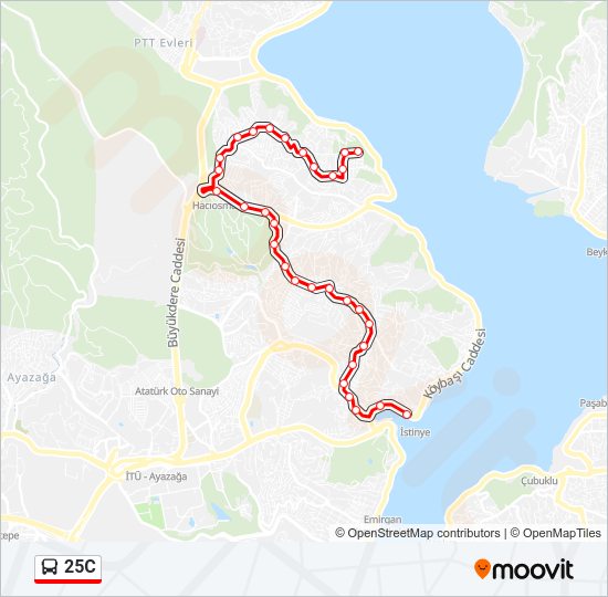 25C Bus Line Map