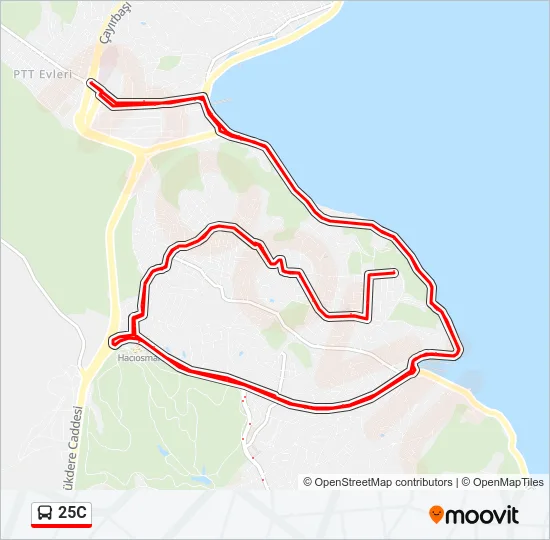 25C Bus Line Map