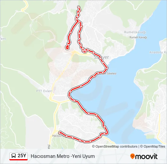25Y Bus Line Map