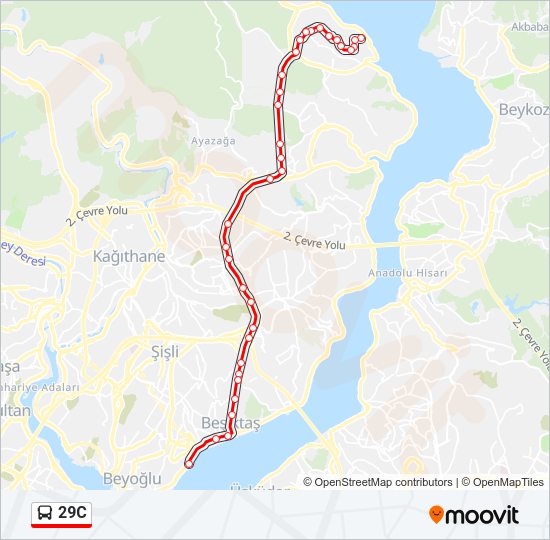 29C Bus Line Map