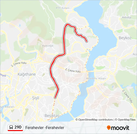 29D Bus Line Map