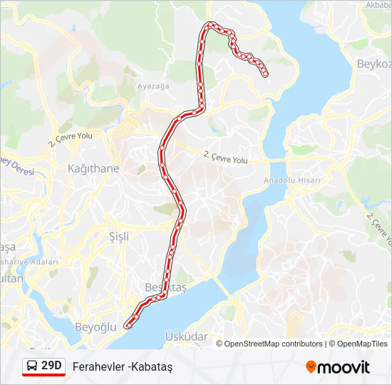 29D Bus Line Map