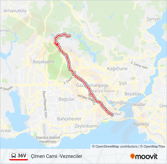 36V Bus Line Map
