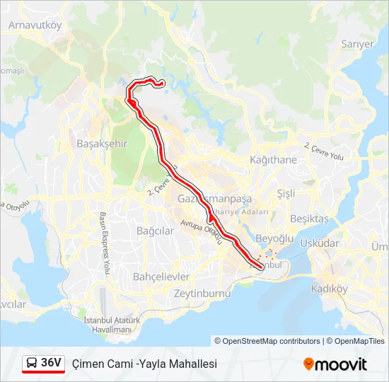 36V Bus Line Map