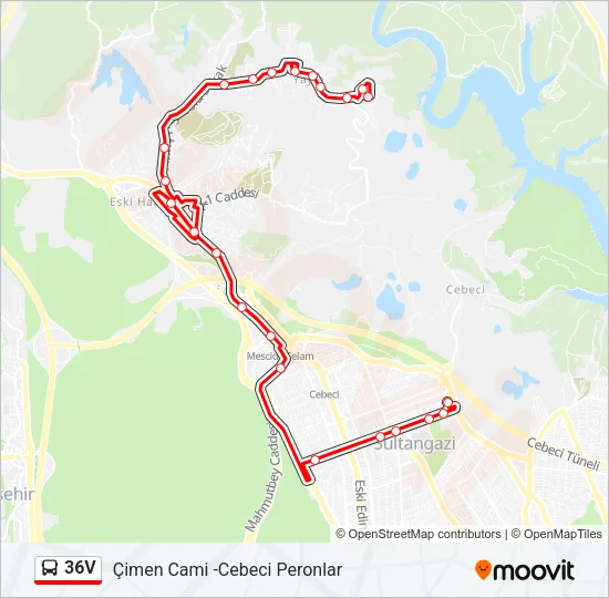 36V Bus Line Map