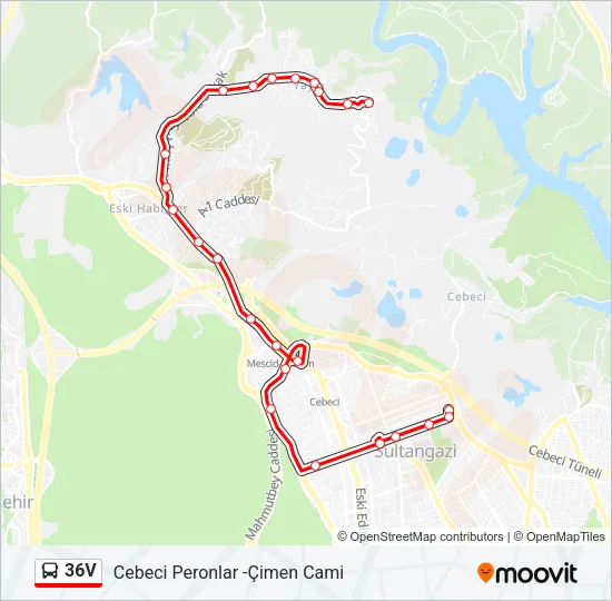 36V Bus Line Map