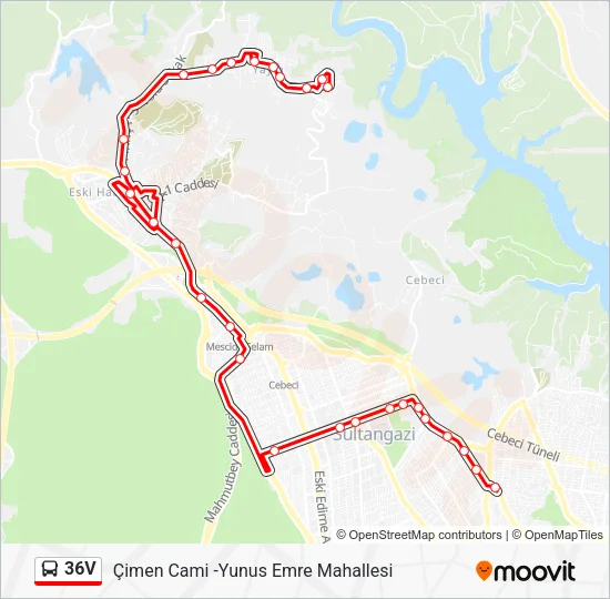36V Bus Line Map