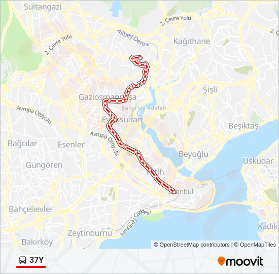 37Y Bus Line Map