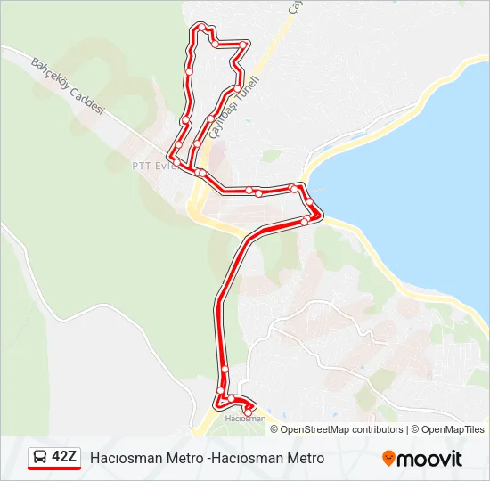 42Z Bus Line Map