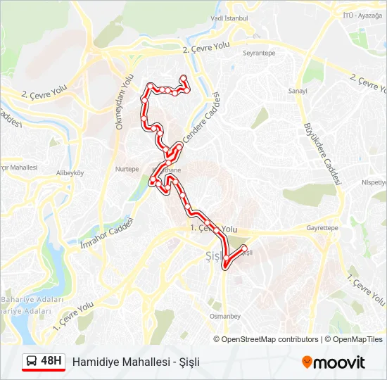 48H Bus Line Map