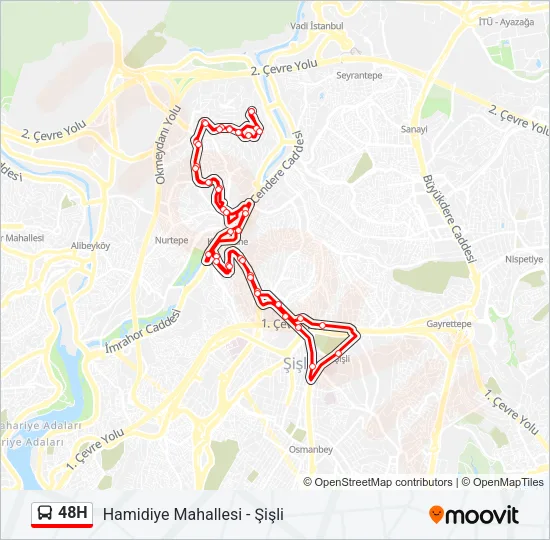 48H Bus Line Map