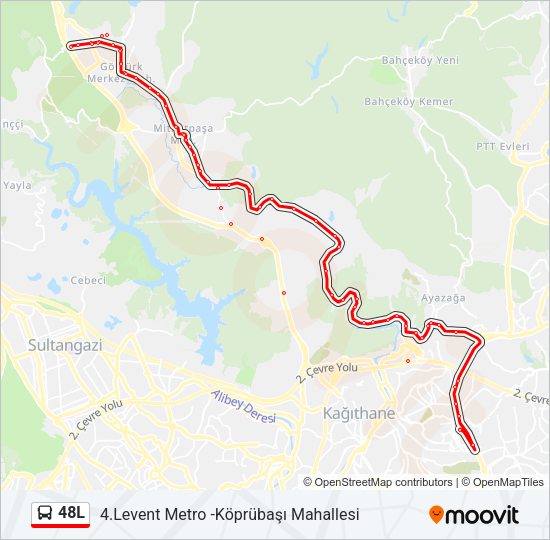 48L Bus Line Map