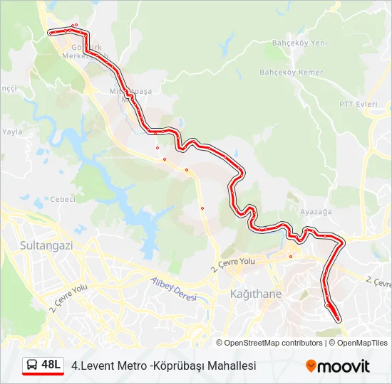 48L Bus Line Map
