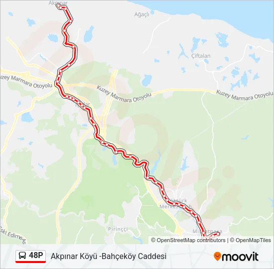 48P Bus Line Map
