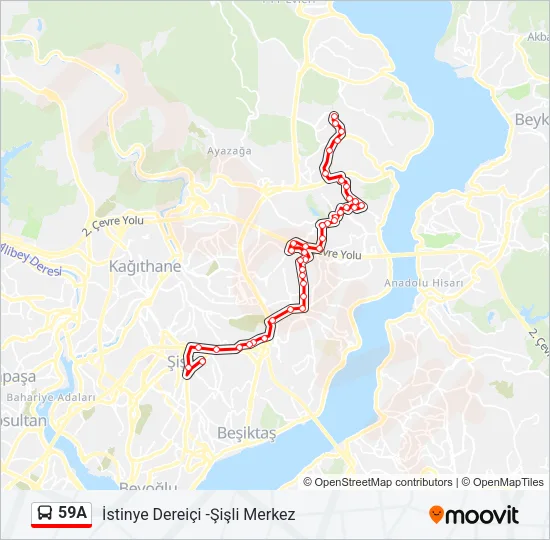 59A Bus Line Map