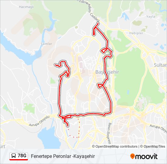 78G bus Line Map