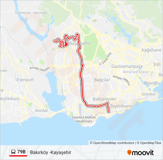 79B Bus Line Map