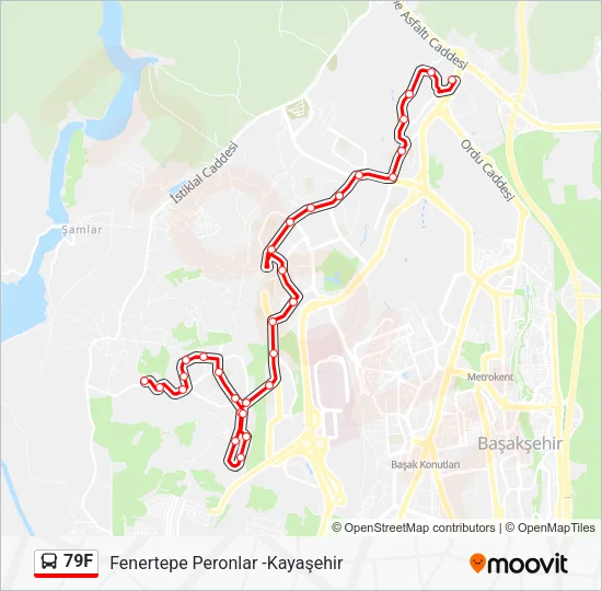 79F Bus Line Map