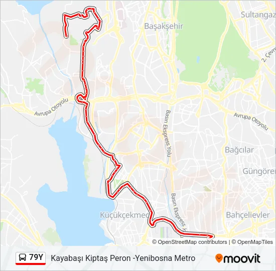 79Y Bus Line Map